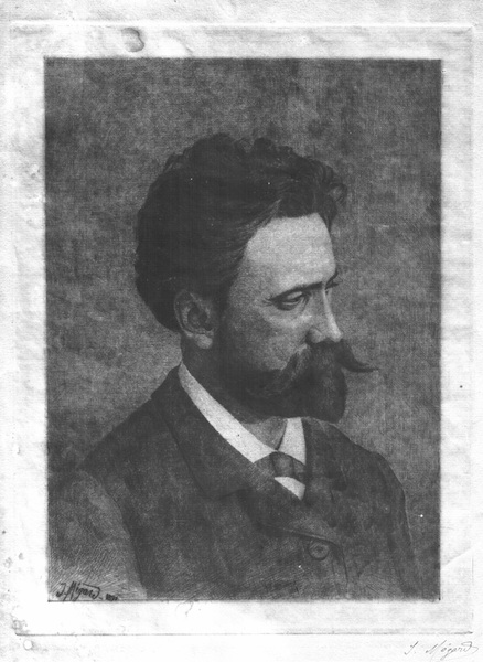 Joseph Mégard en 1891 - autoportrait